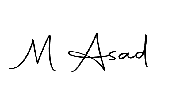 You can use this online signature creator to create a handwritten signature for the name M Asad. This is the best online autograph maker. M Asad signature style 10 images and pictures png