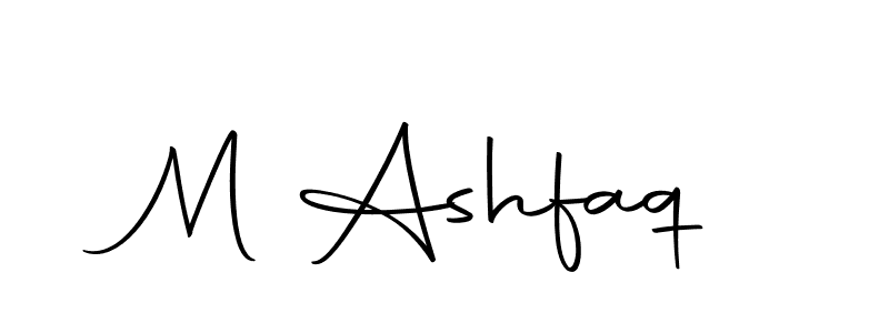 How to make M Ashfaq name signature. Use Autography-DOLnW style for creating short signs online. This is the latest handwritten sign. M Ashfaq signature style 10 images and pictures png