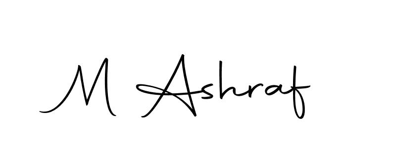 How to make M Ashraf name signature. Use Autography-DOLnW style for creating short signs online. This is the latest handwritten sign. M Ashraf signature style 10 images and pictures png