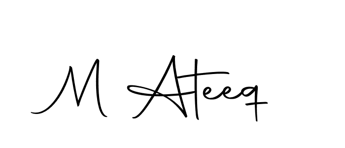 How to make M Ateeq signature? Autography-DOLnW is a professional autograph style. Create handwritten signature for M Ateeq name. M Ateeq signature style 10 images and pictures png