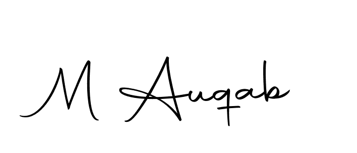 if you are searching for the best signature style for your name M Auqab. so please give up your signature search. here we have designed multiple signature styles  using Autography-DOLnW. M Auqab signature style 10 images and pictures png