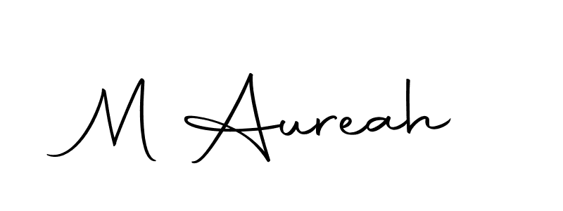 Make a beautiful signature design for name M Aureah. With this signature (Autography-DOLnW) style, you can create a handwritten signature for free. M Aureah signature style 10 images and pictures png