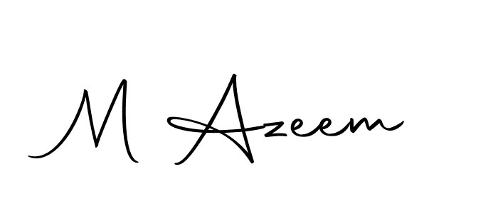 Make a beautiful signature design for name M Azeem. With this signature (Autography-DOLnW) style, you can create a handwritten signature for free. M Azeem signature style 10 images and pictures png