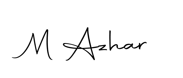 How to make M Azhar signature? Autography-DOLnW is a professional autograph style. Create handwritten signature for M Azhar name. M Azhar signature style 10 images and pictures png