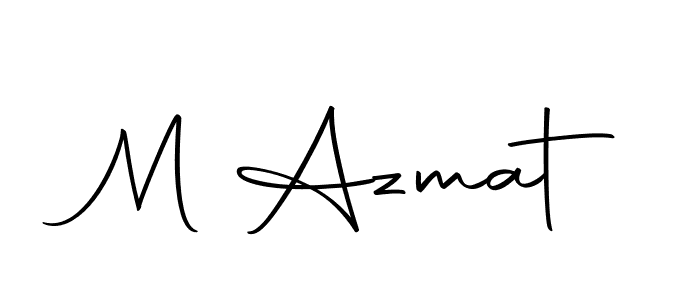 Also we have M Azmat name is the best signature style. Create professional handwritten signature collection using Autography-DOLnW autograph style. M Azmat signature style 10 images and pictures png