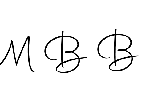 How to make M B B signature? Autography-DOLnW is a professional autograph style. Create handwritten signature for M B B name. M B B signature style 10 images and pictures png