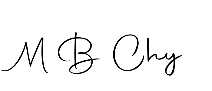 Make a beautiful signature design for name M B Chy. With this signature (Autography-DOLnW) style, you can create a handwritten signature for free. M B Chy signature style 10 images and pictures png