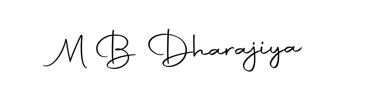 How to make M B Dharajiya signature? Autography-DOLnW is a professional autograph style. Create handwritten signature for M B Dharajiya name. M B Dharajiya signature style 10 images and pictures png