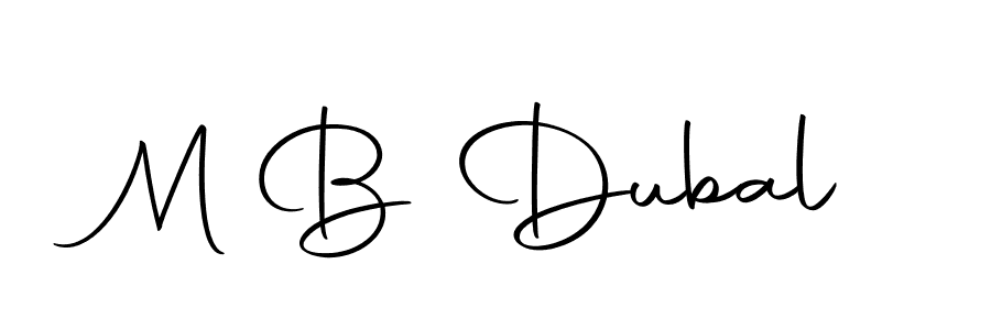 Also we have M B Dubal name is the best signature style. Create professional handwritten signature collection using Autography-DOLnW autograph style. M B Dubal signature style 10 images and pictures png