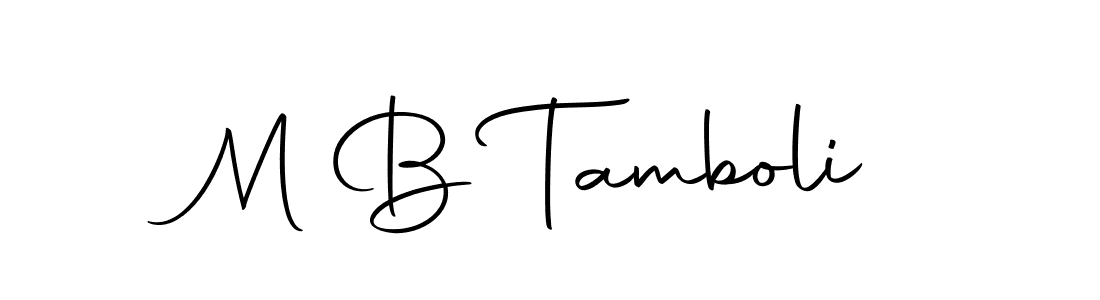 You can use this online signature creator to create a handwritten signature for the name M B Tamboli. This is the best online autograph maker. M B Tamboli signature style 10 images and pictures png