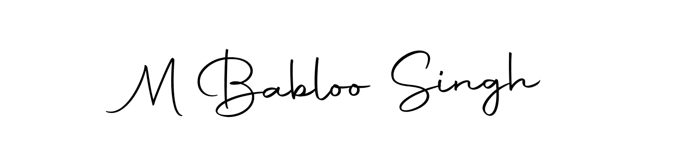 It looks lik you need a new signature style for name M Babloo Singh. Design unique handwritten (Autography-DOLnW) signature with our free signature maker in just a few clicks. M Babloo Singh signature style 10 images and pictures png