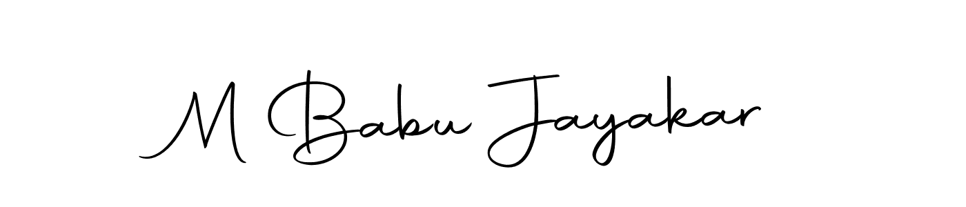 You should practise on your own different ways (Autography-DOLnW) to write your name (M Babu Jayakar) in signature. don't let someone else do it for you. M Babu Jayakar signature style 10 images and pictures png