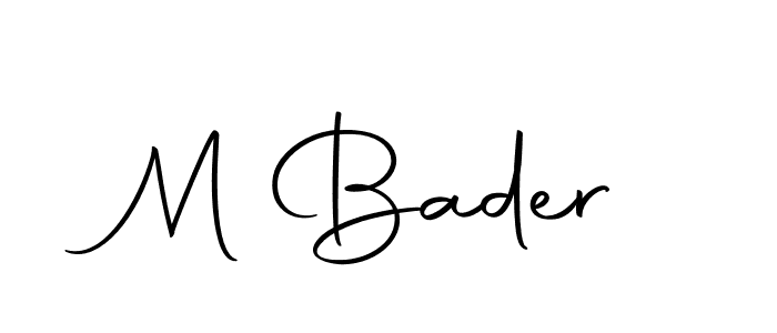 Make a beautiful signature design for name M Bader. Use this online signature maker to create a handwritten signature for free. M Bader signature style 10 images and pictures png