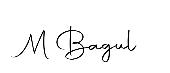 Make a beautiful signature design for name M Bagul. With this signature (Autography-DOLnW) style, you can create a handwritten signature for free. M Bagul signature style 10 images and pictures png