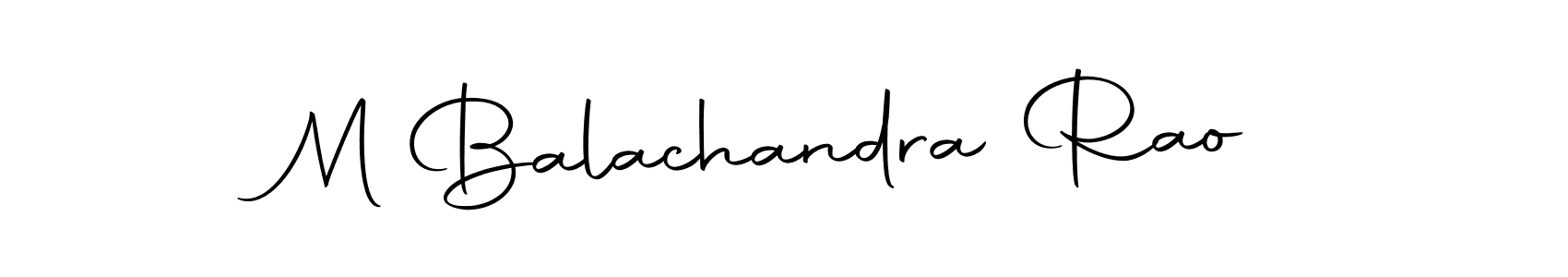 Design your own signature with our free online signature maker. With this signature software, you can create a handwritten (Autography-DOLnW) signature for name M Balachandra Rao. M Balachandra Rao signature style 10 images and pictures png