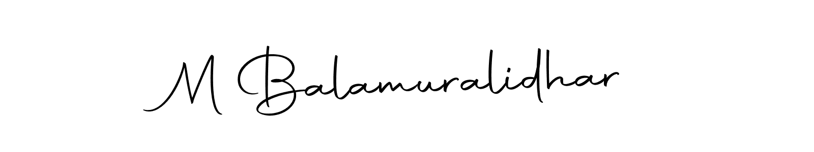 M Balamuralidhar stylish signature style. Best Handwritten Sign (Autography-DOLnW) for my name. Handwritten Signature Collection Ideas for my name M Balamuralidhar. M Balamuralidhar signature style 10 images and pictures png