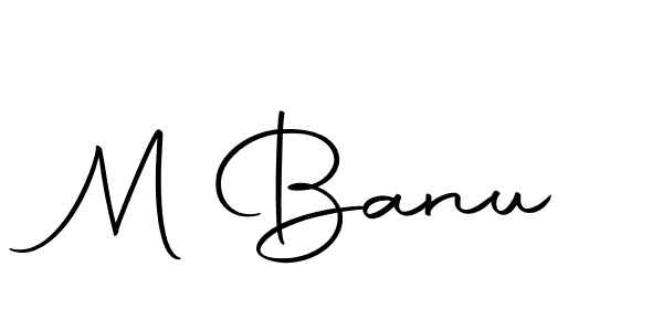 The best way (Autography-DOLnW) to make a short signature is to pick only two or three words in your name. The name M Banu include a total of six letters. For converting this name. M Banu signature style 10 images and pictures png