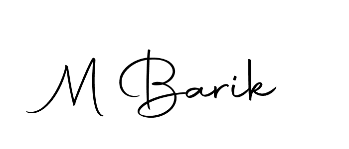 How to make M Barik signature? Autography-DOLnW is a professional autograph style. Create handwritten signature for M Barik name. M Barik signature style 10 images and pictures png