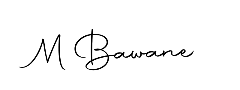 How to make M Bawane name signature. Use Autography-DOLnW style for creating short signs online. This is the latest handwritten sign. M Bawane signature style 10 images and pictures png