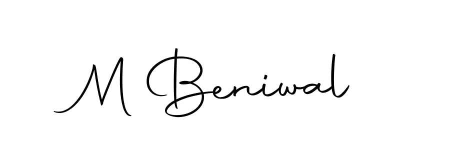 Here are the top 10 professional signature styles for the name M Beniwal. These are the best autograph styles you can use for your name. M Beniwal signature style 10 images and pictures png