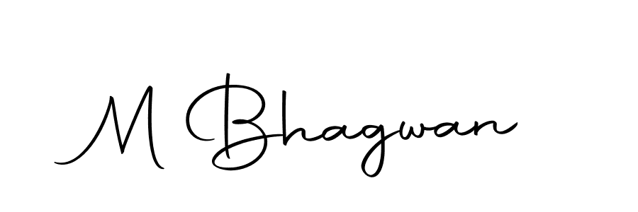 Make a beautiful signature design for name M Bhagwan. With this signature (Autography-DOLnW) style, you can create a handwritten signature for free. M Bhagwan signature style 10 images and pictures png
