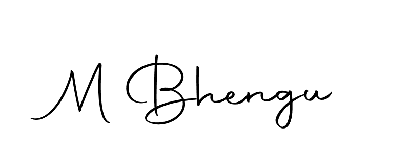 How to make M Bhengu name signature. Use Autography-DOLnW style for creating short signs online. This is the latest handwritten sign. M Bhengu signature style 10 images and pictures png