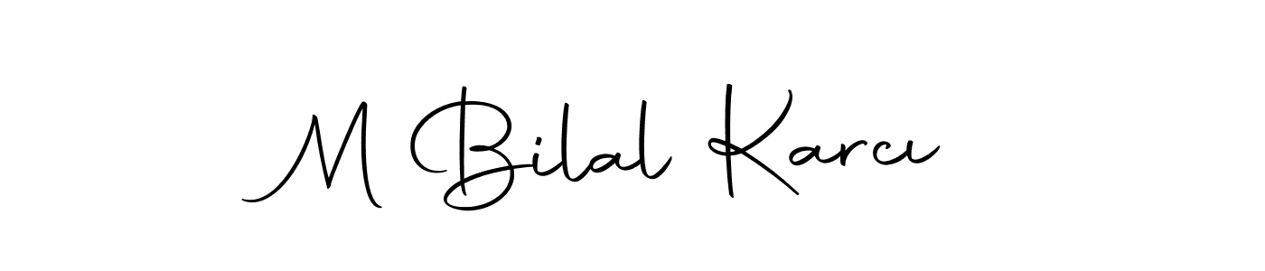 Use a signature maker to create a handwritten signature online. With this signature software, you can design (Autography-DOLnW) your own signature for name M Bilal Karcı. M Bilal Karcı signature style 10 images and pictures png