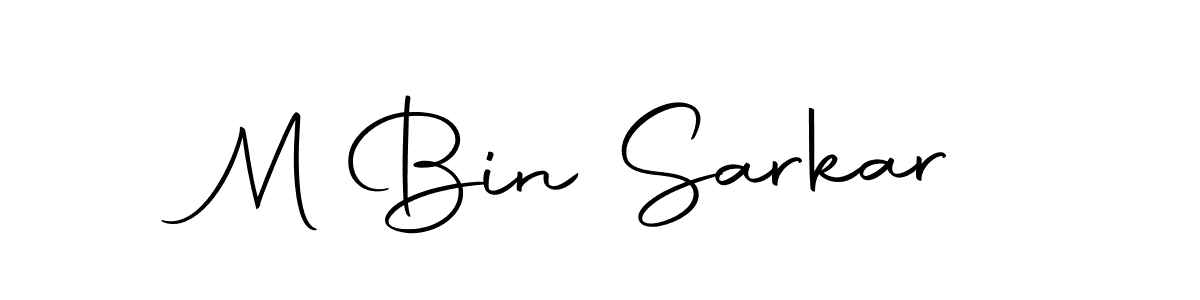 Also we have M Bin Sarkar name is the best signature style. Create professional handwritten signature collection using Autography-DOLnW autograph style. M Bin Sarkar signature style 10 images and pictures png