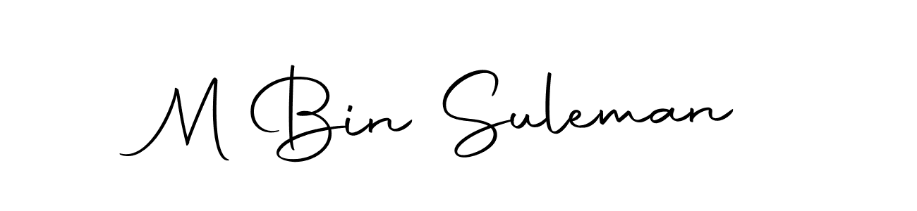 Use a signature maker to create a handwritten signature online. With this signature software, you can design (Autography-DOLnW) your own signature for name M Bin Suleman. M Bin Suleman signature style 10 images and pictures png