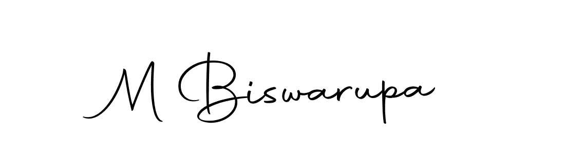 You should practise on your own different ways (Autography-DOLnW) to write your name (M Biswarupa) in signature. don't let someone else do it for you. M Biswarupa signature style 10 images and pictures png