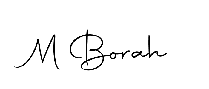 Make a beautiful signature design for name M Borah. Use this online signature maker to create a handwritten signature for free. M Borah signature style 10 images and pictures png