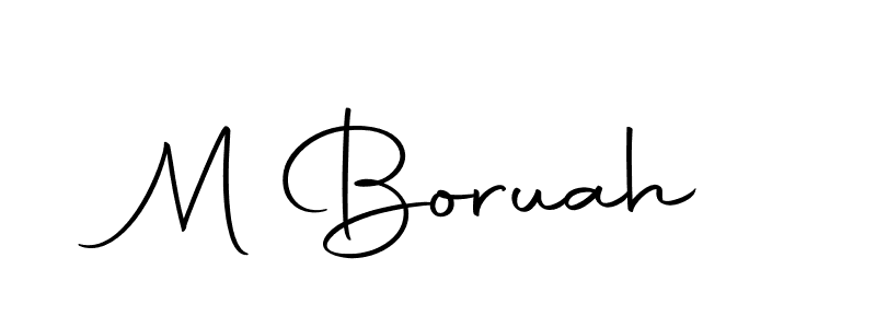 M Boruah stylish signature style. Best Handwritten Sign (Autography-DOLnW) for my name. Handwritten Signature Collection Ideas for my name M Boruah. M Boruah signature style 10 images and pictures png