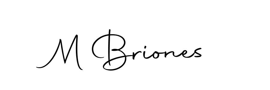 How to make M Briones signature? Autography-DOLnW is a professional autograph style. Create handwritten signature for M Briones name. M Briones signature style 10 images and pictures png