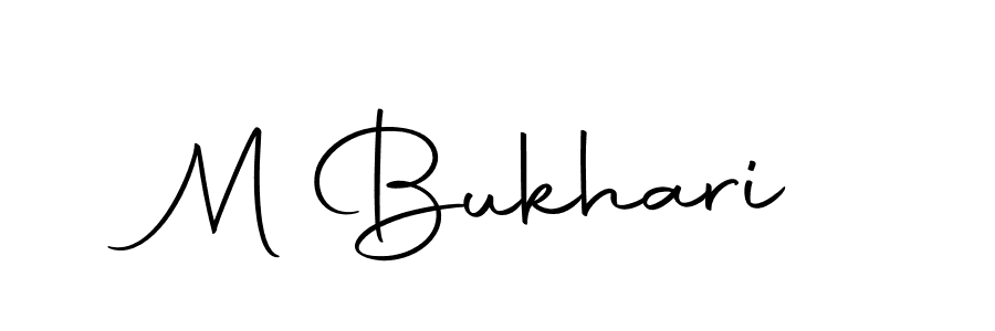 Use a signature maker to create a handwritten signature online. With this signature software, you can design (Autography-DOLnW) your own signature for name M Bukhari. M Bukhari signature style 10 images and pictures png