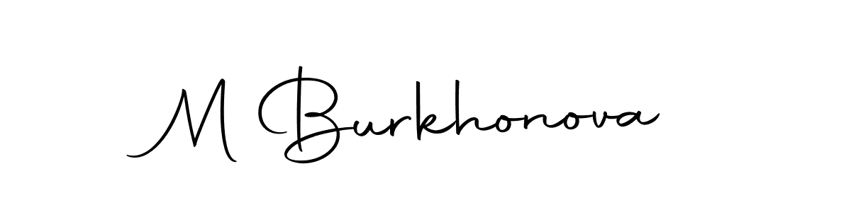 You should practise on your own different ways (Autography-DOLnW) to write your name (M Burkhonova) in signature. don't let someone else do it for you. M Burkhonova signature style 10 images and pictures png