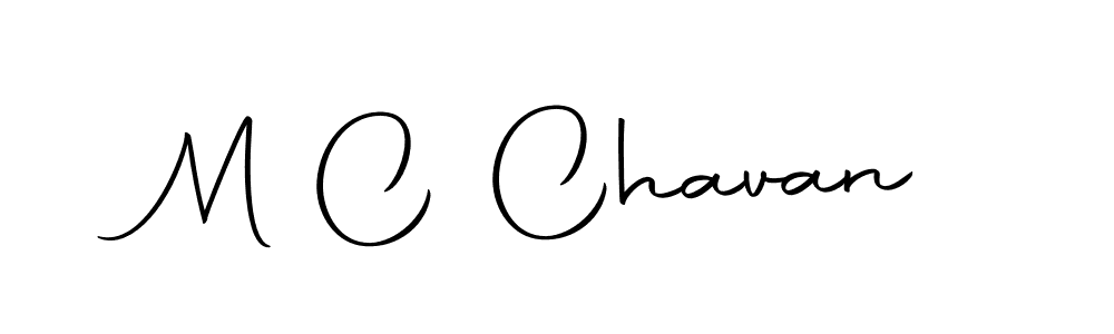 Make a beautiful signature design for name M C Chavan. With this signature (Autography-DOLnW) style, you can create a handwritten signature for free. M C Chavan signature style 10 images and pictures png