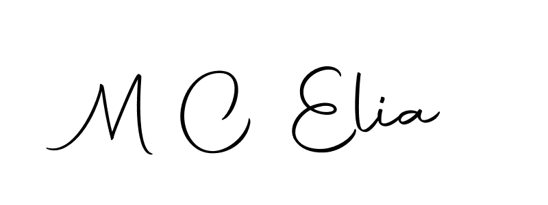 Use a signature maker to create a handwritten signature online. With this signature software, you can design (Autography-DOLnW) your own signature for name M C Elia. M C Elia signature style 10 images and pictures png
