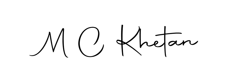 Create a beautiful signature design for name M C Khetan. With this signature (Autography-DOLnW) fonts, you can make a handwritten signature for free. M C Khetan signature style 10 images and pictures png
