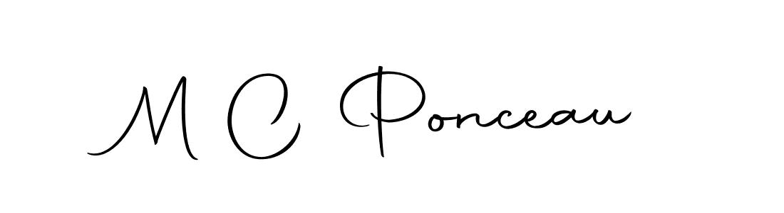 It looks lik you need a new signature style for name M C Ponceau. Design unique handwritten (Autography-DOLnW) signature with our free signature maker in just a few clicks. M C Ponceau signature style 10 images and pictures png