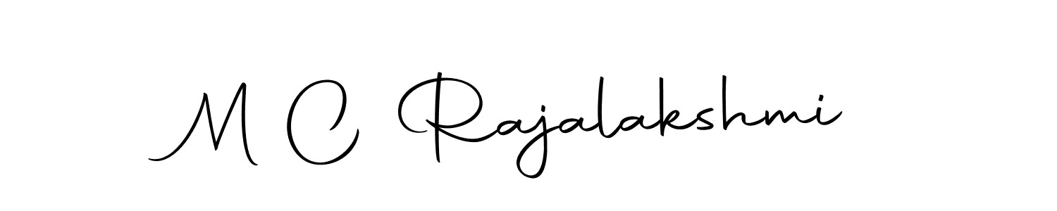 How to make M C Rajalakshmi signature? Autography-DOLnW is a professional autograph style. Create handwritten signature for M C Rajalakshmi name. M C Rajalakshmi signature style 10 images and pictures png