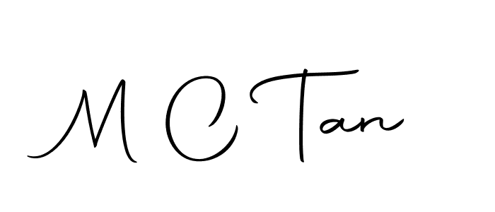 Design your own signature with our free online signature maker. With this signature software, you can create a handwritten (Autography-DOLnW) signature for name M C Tan. M C Tan signature style 10 images and pictures png