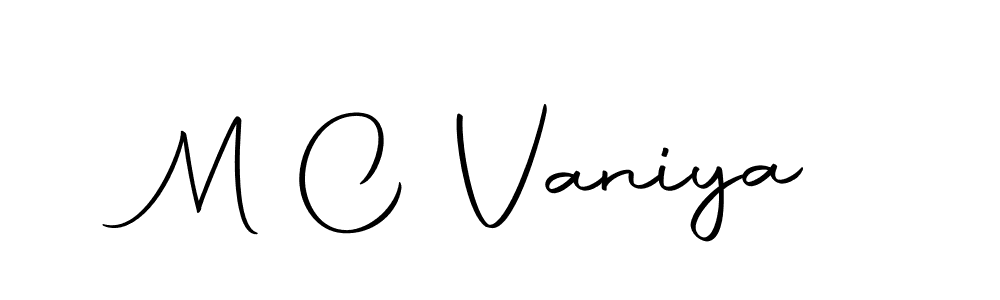 Make a beautiful signature design for name M C Vaniya. With this signature (Autography-DOLnW) style, you can create a handwritten signature for free. M C Vaniya signature style 10 images and pictures png