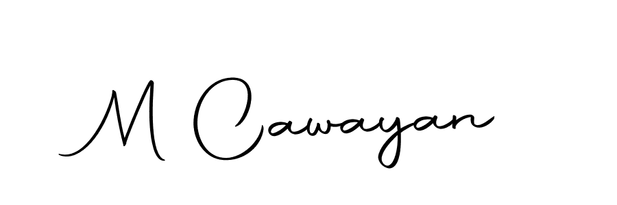 Make a beautiful signature design for name M Cawayan. With this signature (Autography-DOLnW) style, you can create a handwritten signature for free. M Cawayan signature style 10 images and pictures png