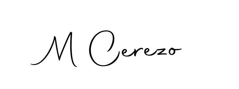 Design your own signature with our free online signature maker. With this signature software, you can create a handwritten (Autography-DOLnW) signature for name M Cerezo. M Cerezo signature style 10 images and pictures png
