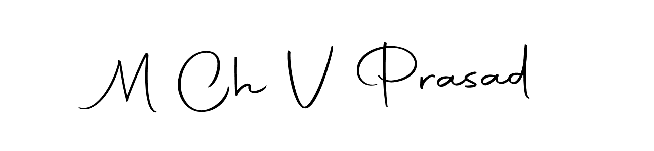 The best way (Autography-DOLnW) to make a short signature is to pick only two or three words in your name. The name M Ch V Prasad include a total of six letters. For converting this name. M Ch V Prasad signature style 10 images and pictures png