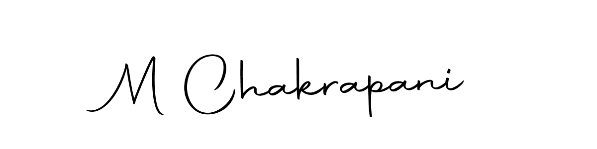 How to make M Chakrapani name signature. Use Autography-DOLnW style for creating short signs online. This is the latest handwritten sign. M Chakrapani signature style 10 images and pictures png