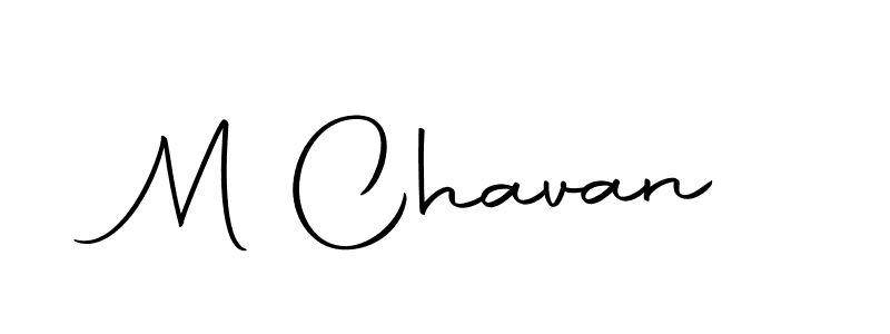 Make a beautiful signature design for name M Chavan. With this signature (Autography-DOLnW) style, you can create a handwritten signature for free. M Chavan signature style 10 images and pictures png