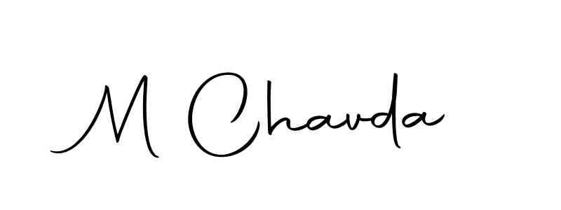 Make a beautiful signature design for name M Chavda. Use this online signature maker to create a handwritten signature for free. M Chavda signature style 10 images and pictures png