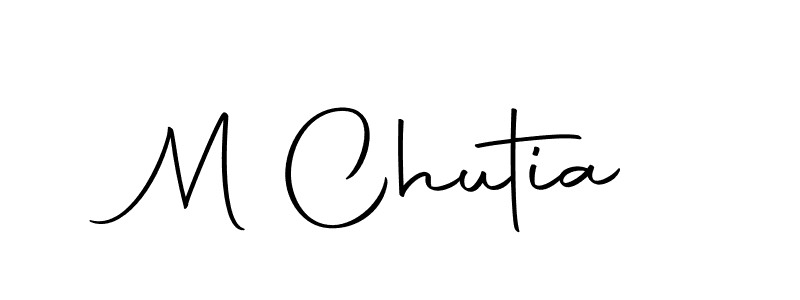 Make a beautiful signature design for name M Chutia. Use this online signature maker to create a handwritten signature for free. M Chutia signature style 10 images and pictures png