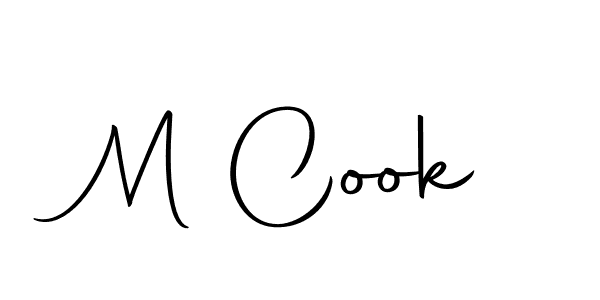 How to make M Cook name signature. Use Autography-DOLnW style for creating short signs online. This is the latest handwritten sign. M Cook signature style 10 images and pictures png